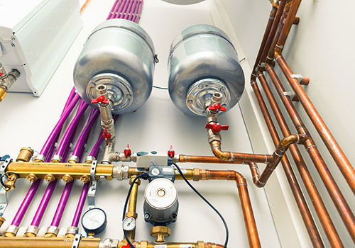 Photo of a water and heating system